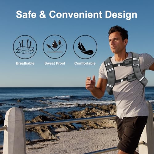 Weighted Vest with Reflective Stripe P955403