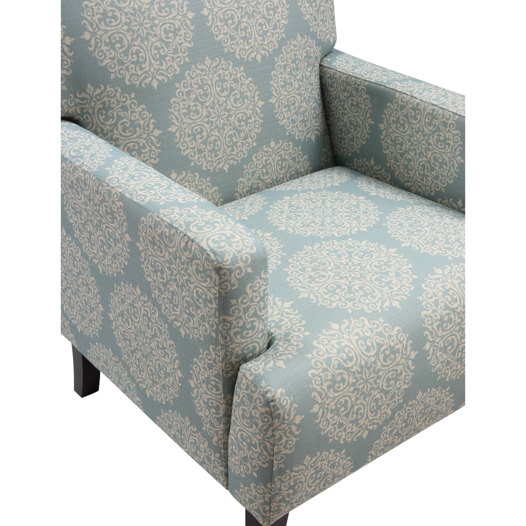 Multi-Color Fabric Armchair with Solid Wood Legs N71291