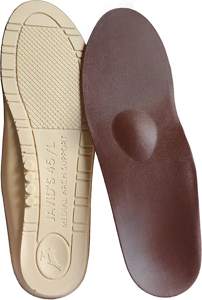 Synthetic Leather Orthotic Shoe Insole with Metatarsal Pad & Heel Cradle H707374