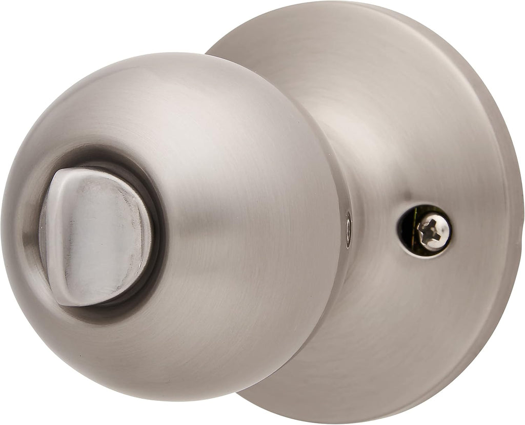 Satin Nickel Keyed Entry Door Knob and Deadbolt Set, Pack of 2 C908823