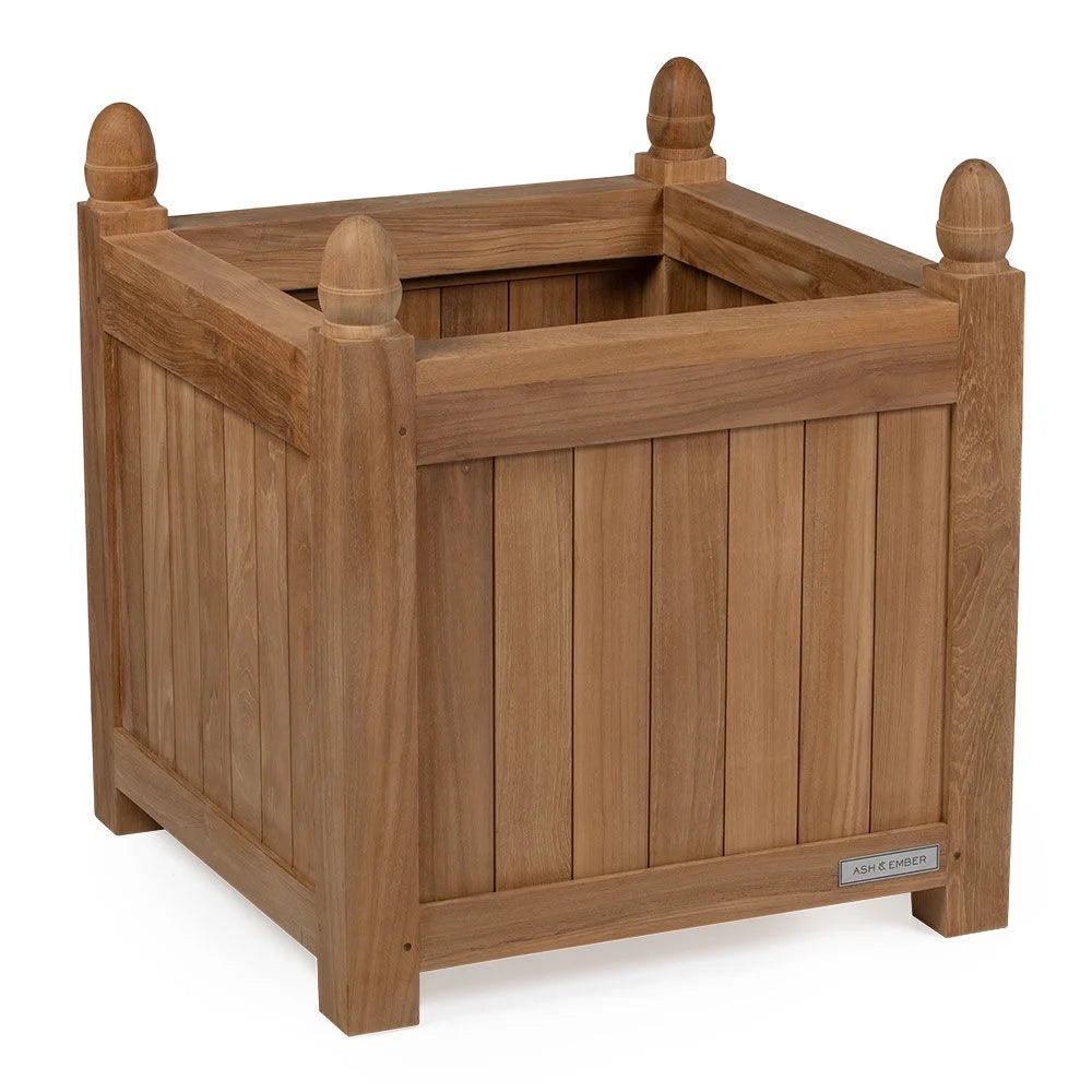 Grade A Teak 25in Square Planter Box O9137