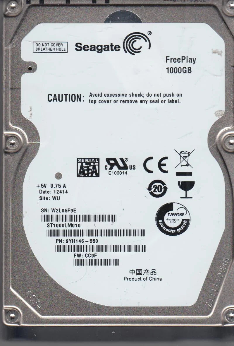 1TB SATA 2.5 Hard Drive I718887