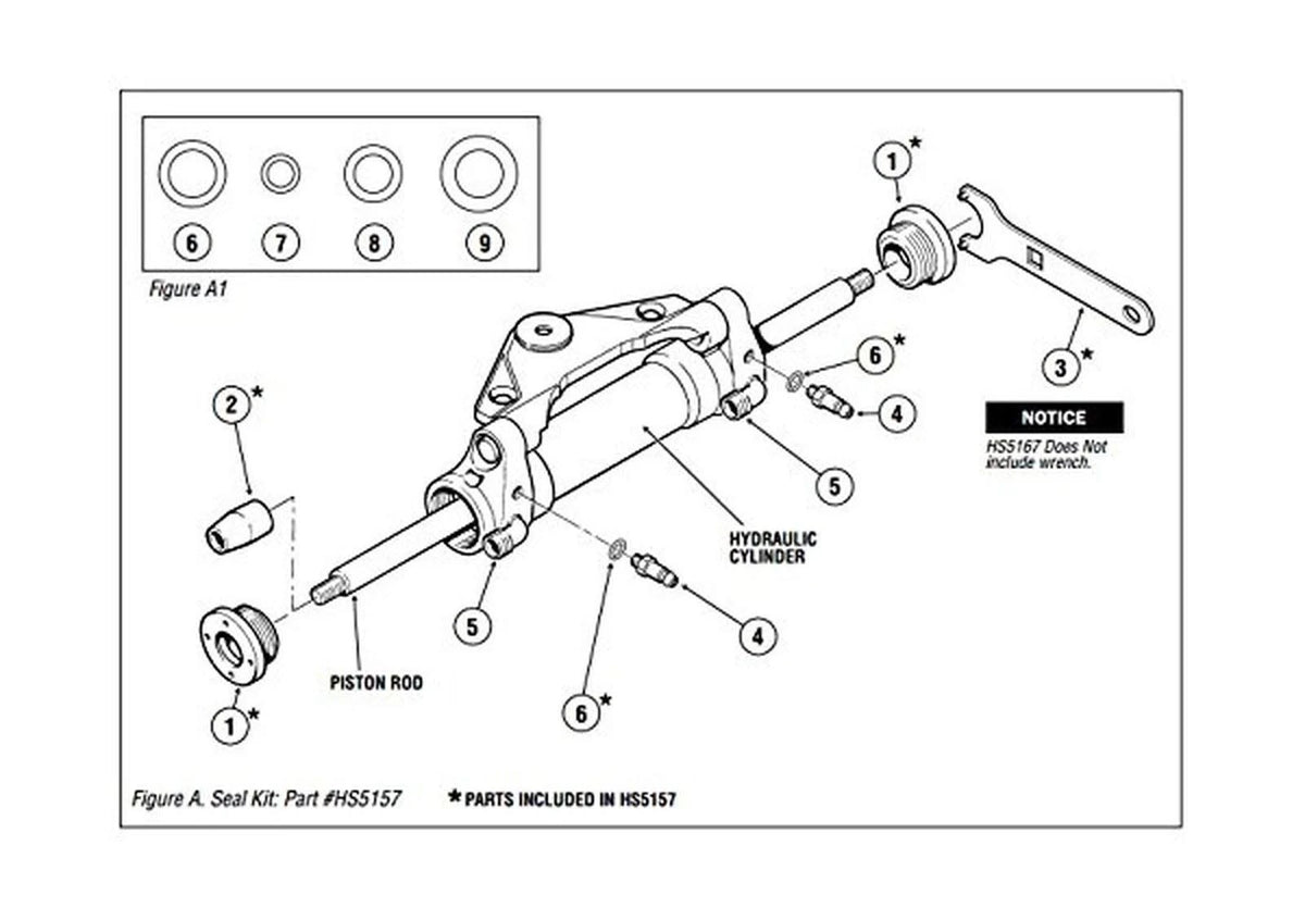 Hydraulic Cylinder Seal Kit O6044