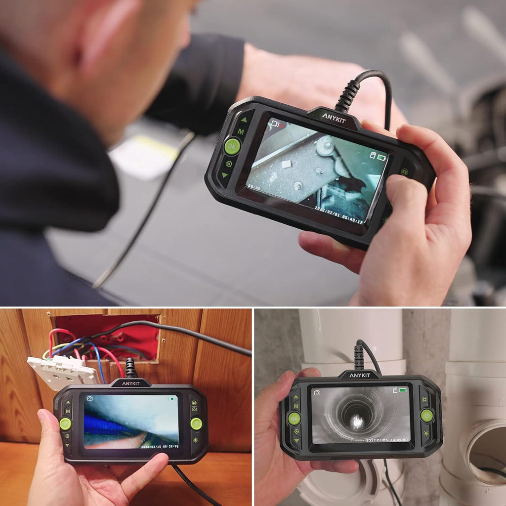 1080P Waterproof Triple Lens Endoscope with 6 LED Lights L78860
