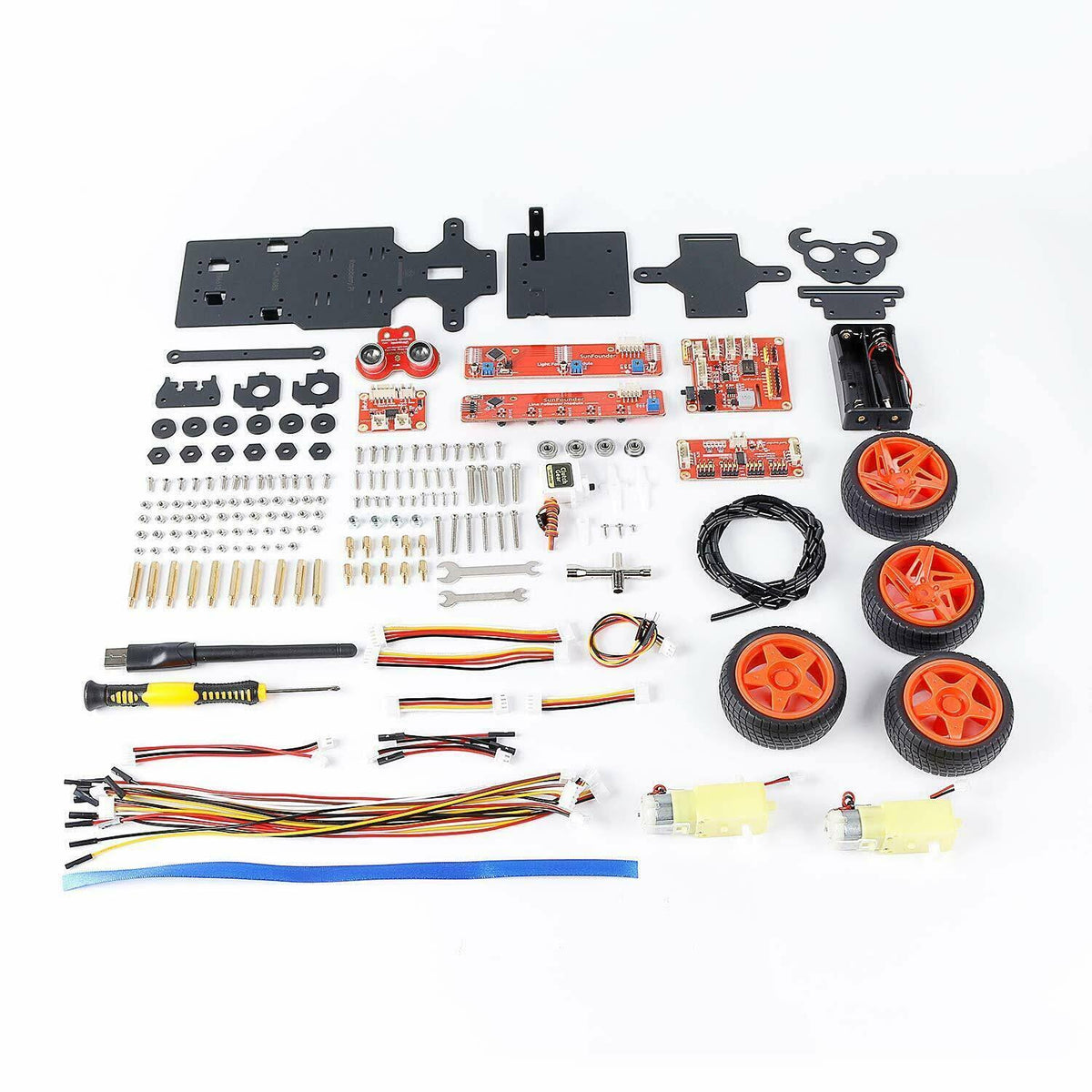 DIY Robot Kit with Ultrasonic Sensor R62328