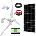 500W Solar Wind Power Kit with Hybrid Controller, 100W Mono Solar Panel G490