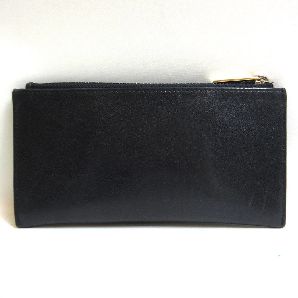 Pre-Owned Black Wallet Card Case B8104