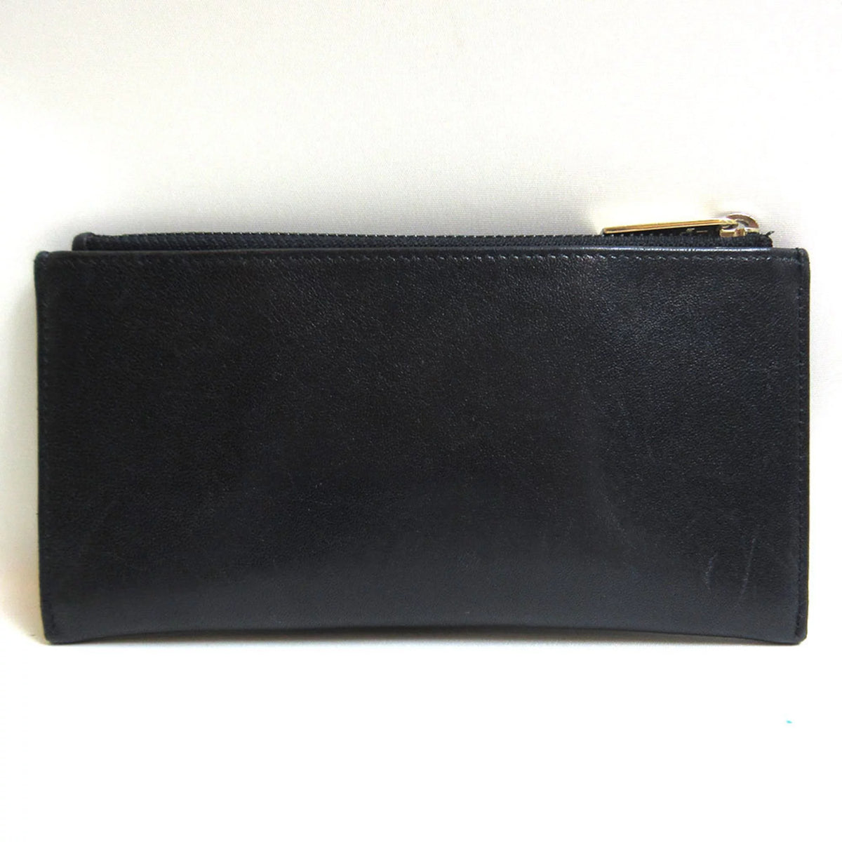 Pre-Owned Black Wallet Card Case B8104