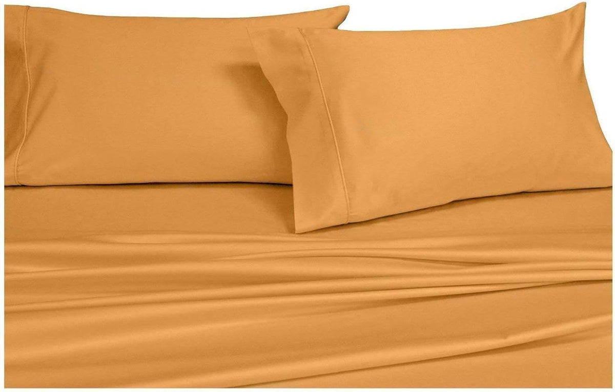 Solid White 4PC California King Cotton Sateen Deep Pocket Bed Sheet Set J95084