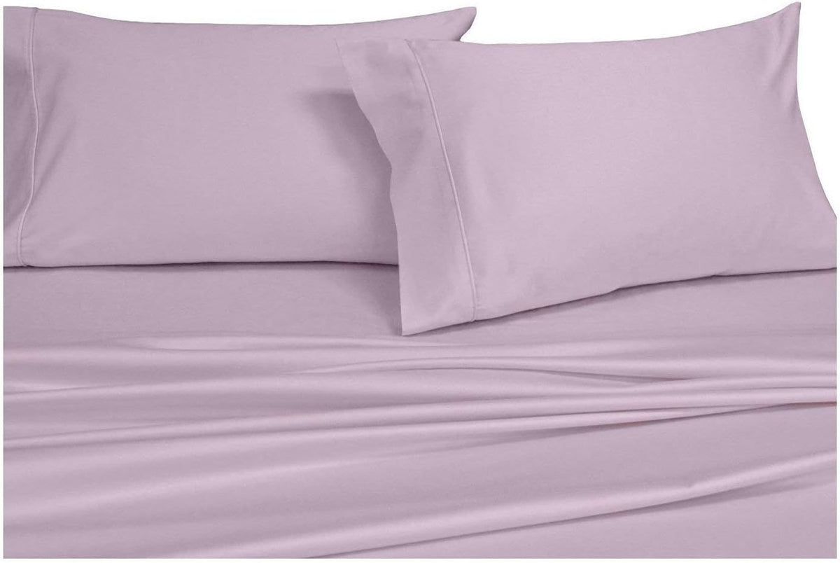 Solid White 4PC California King Cotton Sateen Deep Pocket Bed Sheet Set J95084