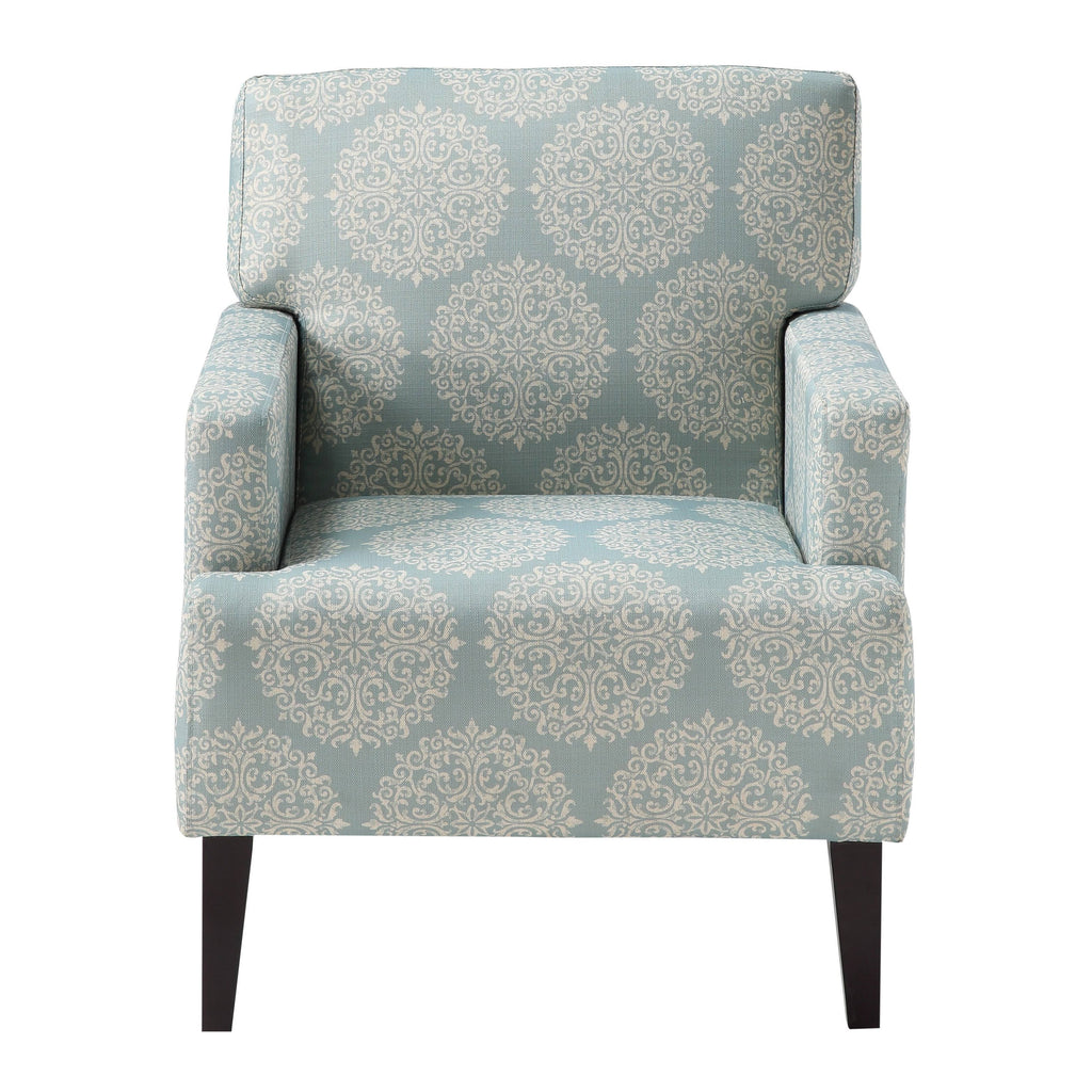 Multi-Color Fabric Armchair with Solid Wood Legs N71291