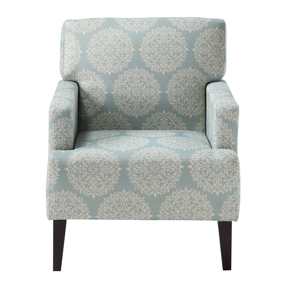 Multi-Color Fabric Armchair with Solid Wood Legs N71291