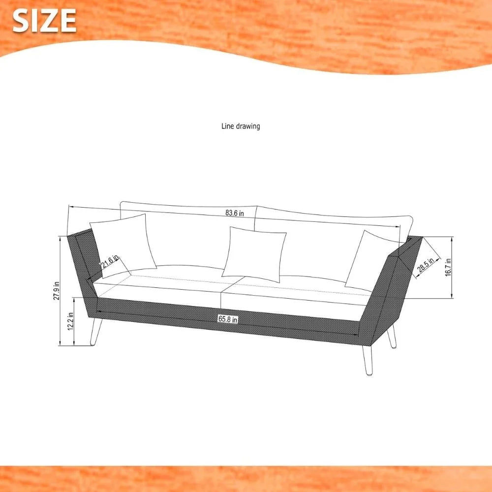 Wicker Sofa Z9504