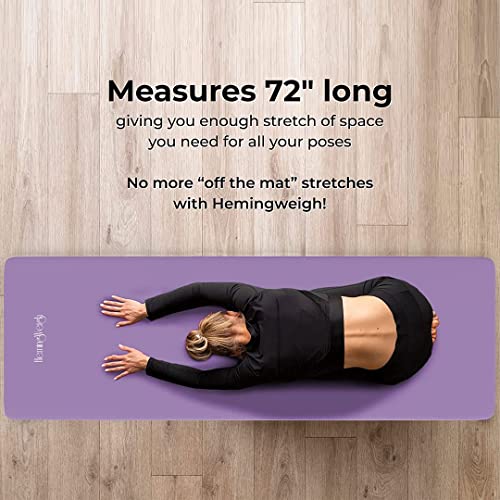 Extra Thick Yoga Mat with Strap, 72x23 in Non-slip Exercise Mat, 1/2 Inch X4215
