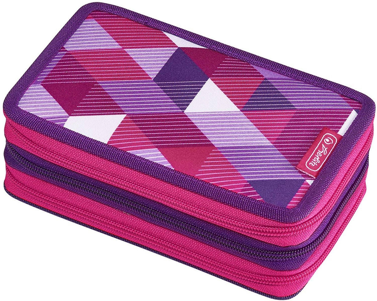 Pink Polyester Pencil Case Q2397