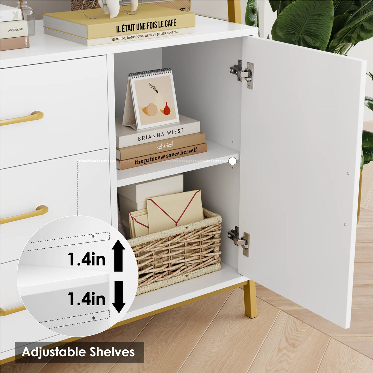 3 Tier Display Storage Shelves with 3 Drawers P3564