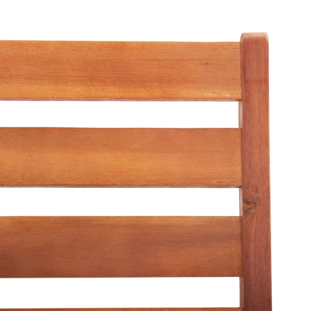 2 pcs Acacia Wood Patio Dining Chairs with Cushions I19726
