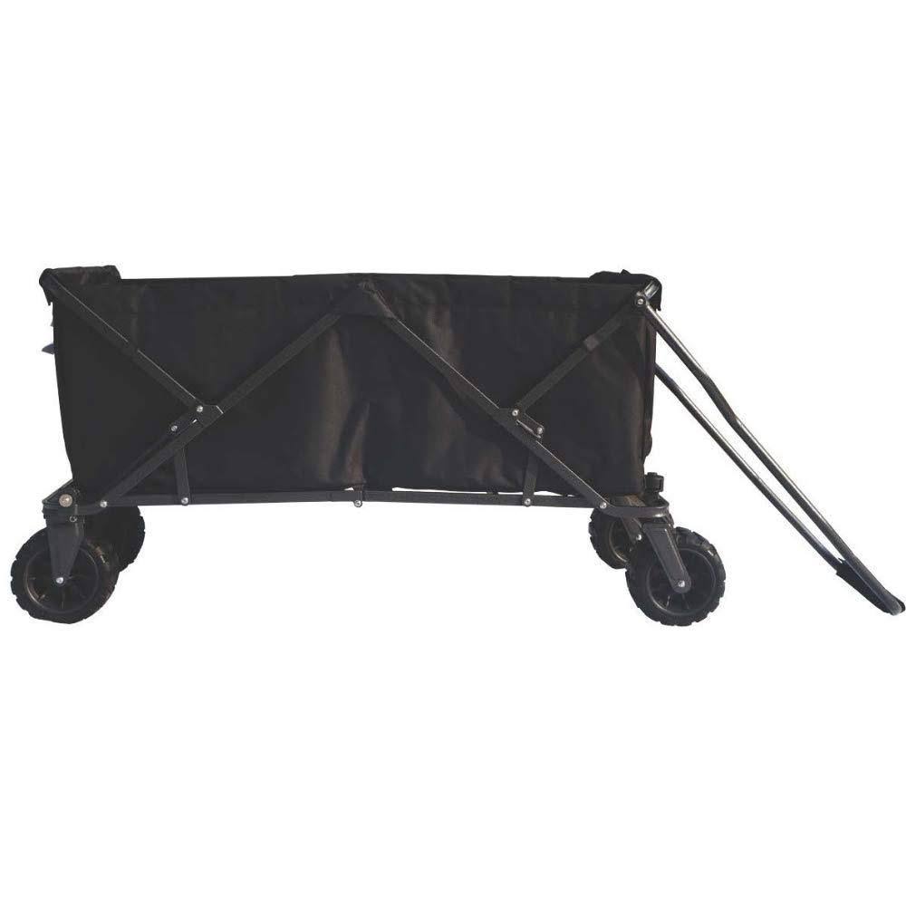 Folding Utility Wagon, All Terrain, Extra Large, Black J7456