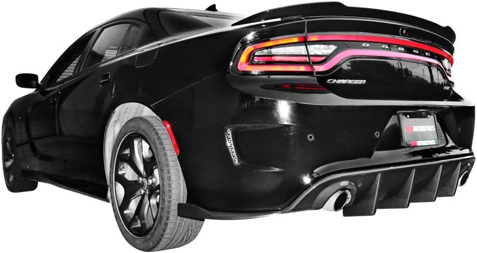 Rear Diffuser with Red Reflective Tape I42520