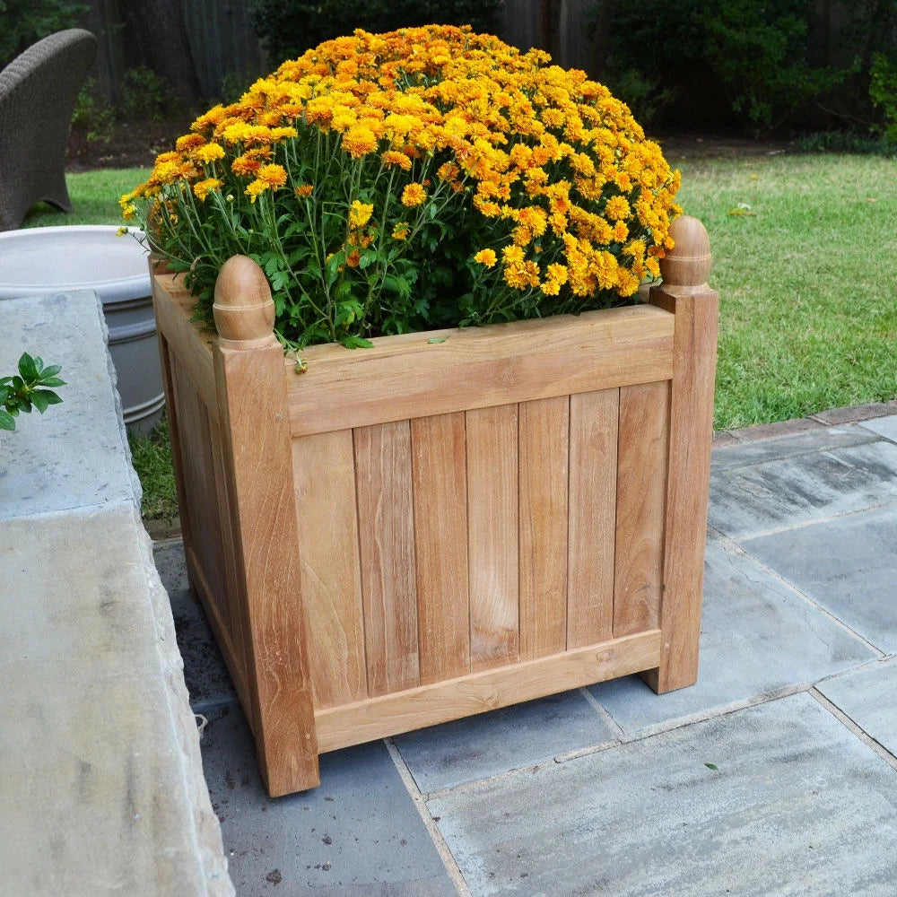Grade A Teak 25in Square Planter Box O9137
