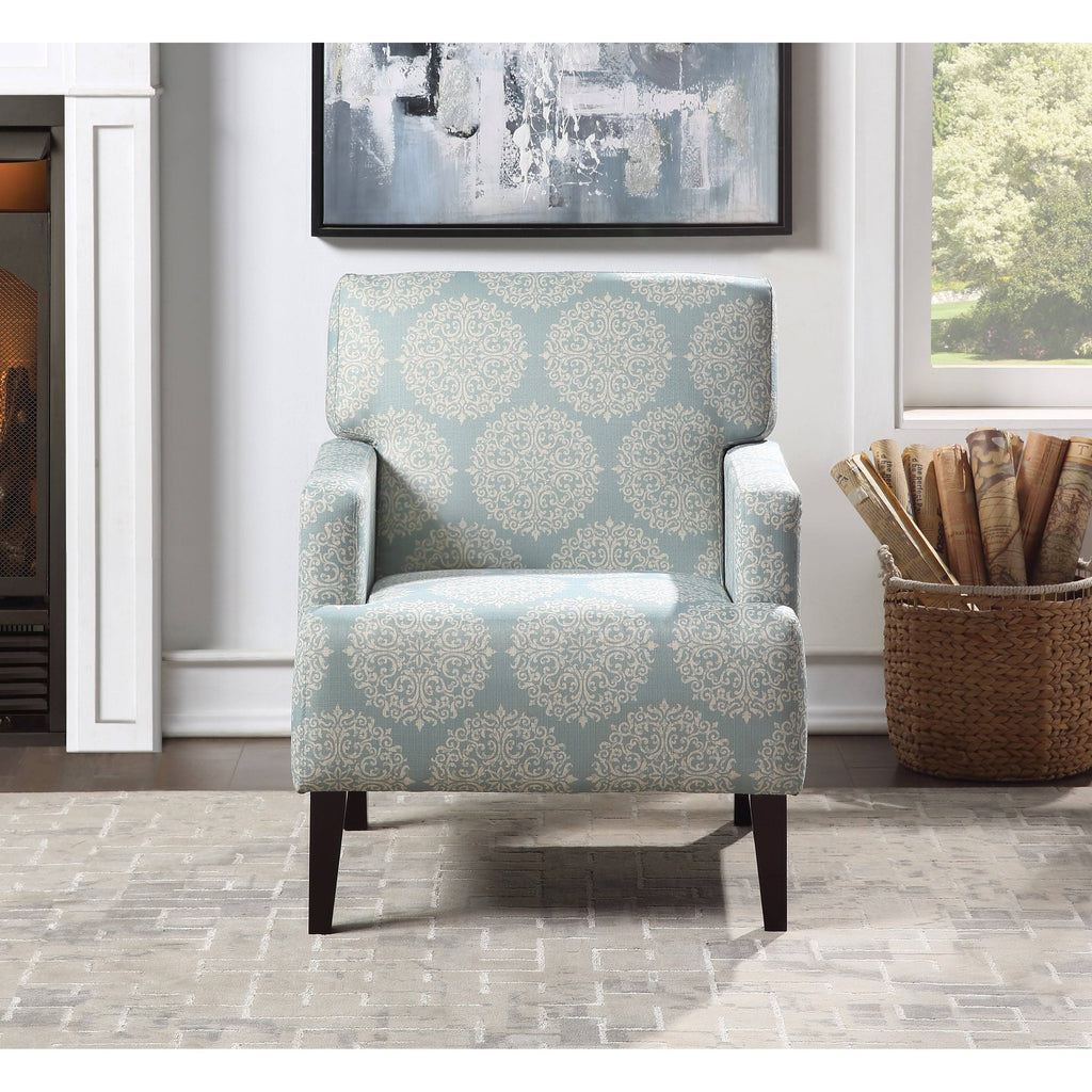 Multi-Color Fabric Armchair with Solid Wood Legs N71291