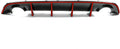 Rear Diffuser with Red Reflective Tape I42520