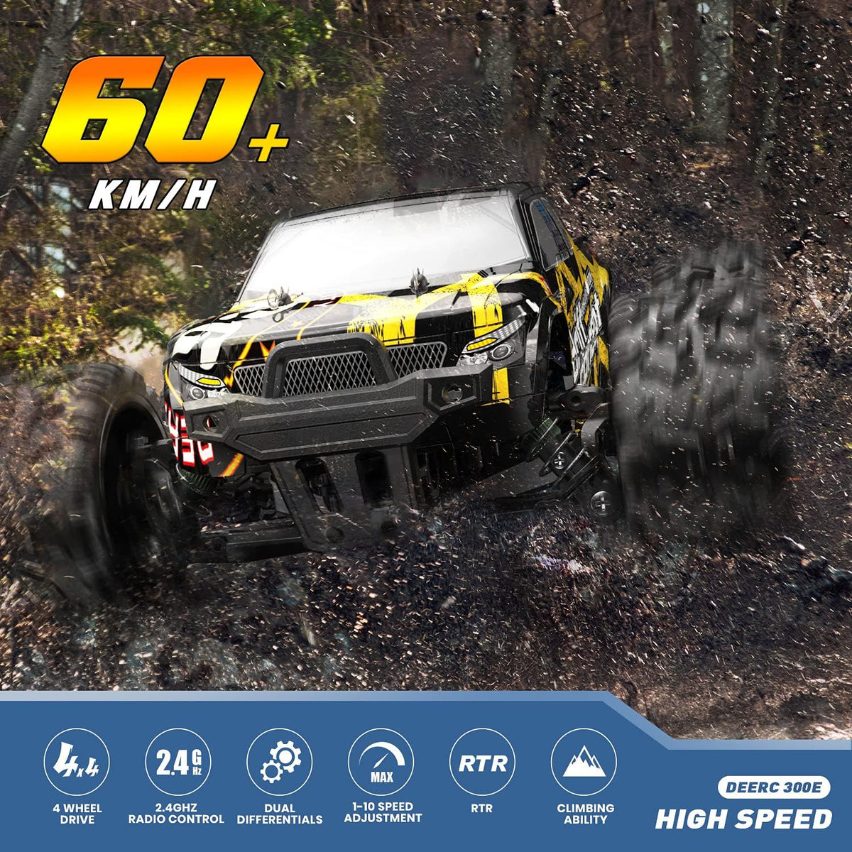 Brushless 4WD 1:18 Scale RC Monster Truck F723804