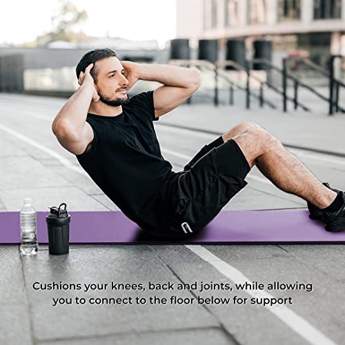 Extra Thick Yoga Mat with Strap, 72x23 in Non-slip Exercise Mat, 1/2 Inch X4215