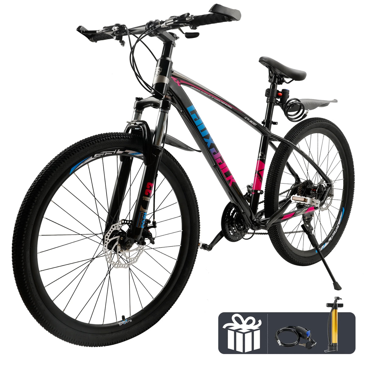 Full Suspension 21 Speed 27.5 inch Dual Disc Brake Mountain Bike I46256