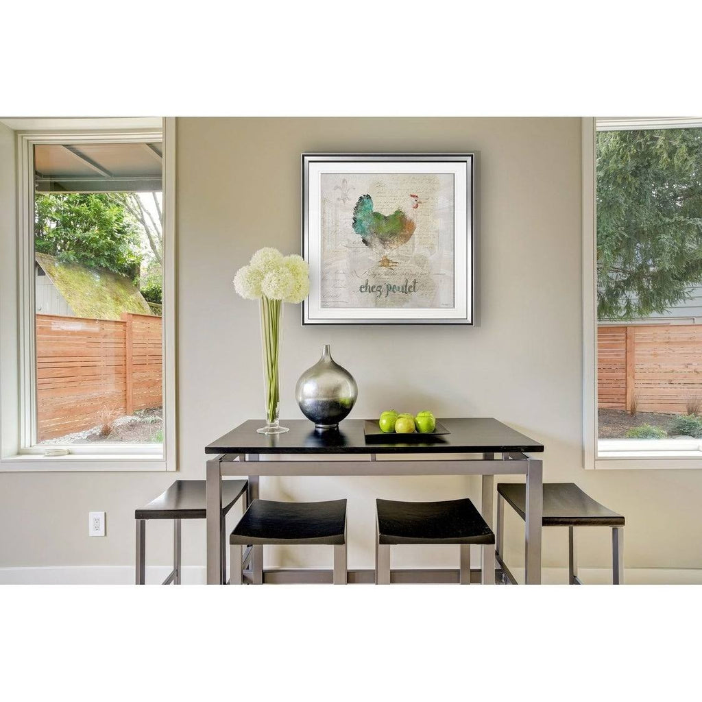 Butterfly Botanical Framed Giclee Print 28 x 28 A966
