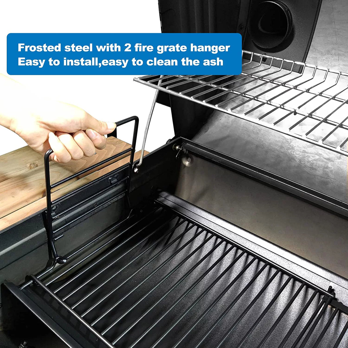 Adjustable Ash Pan Drip Pan for Charcoal Grills B60624