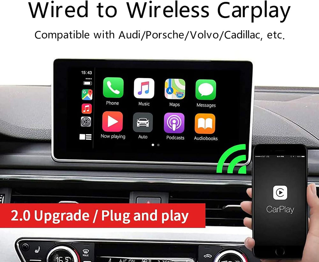 Wireless CarPlay Adapter USB Black Y630494