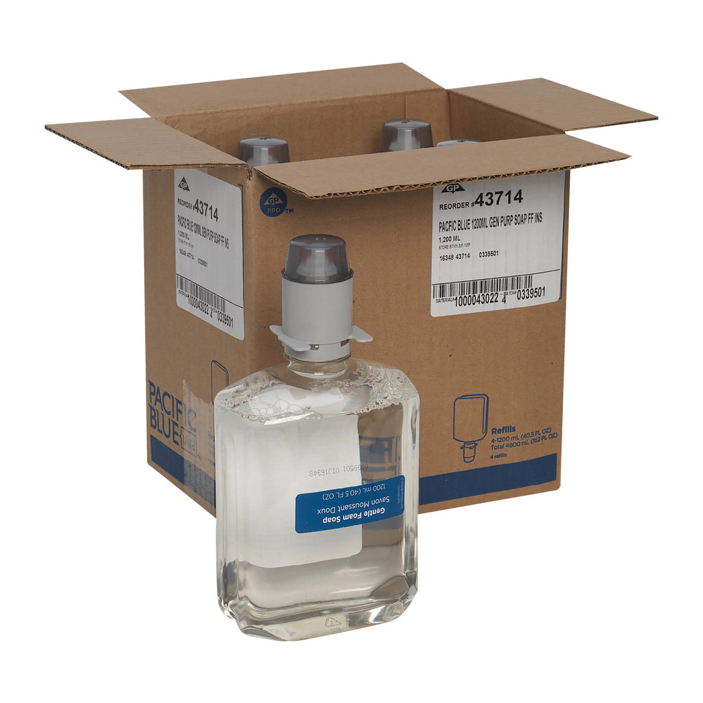Fragrance-Free Dye-Free Foam Hand Soap Refill, 1200 mL, 4 Refills Y4815