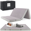 4in Thick Folding Portable Twin Mattress Topper with Carry Case V235