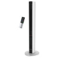 1500W Oscillating Tower Fan & Space Heater with Remote, Black Z169379