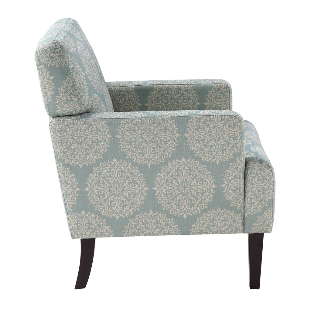 Multi-Color Fabric Armchair with Solid Wood Legs N71291