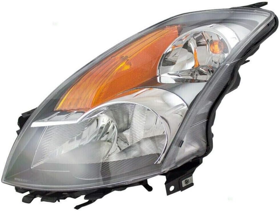 Headlight Assembly 2007 Driver Side Black Bezel Halogen P935