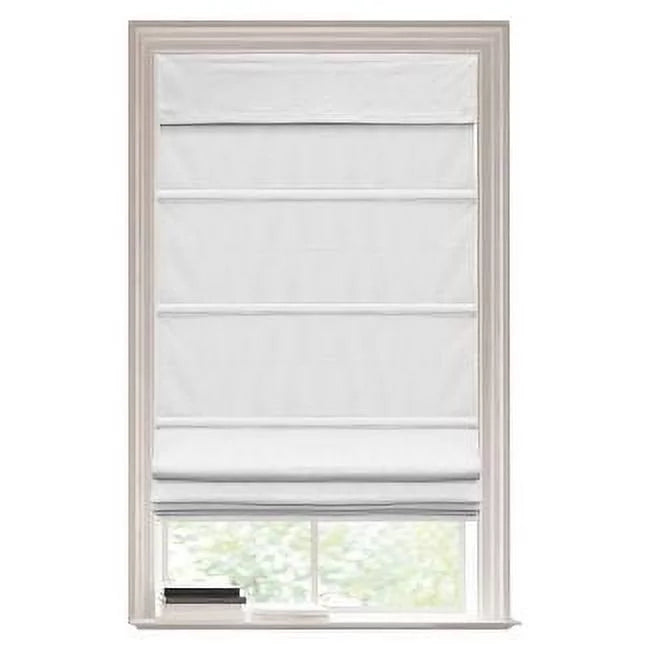 27"x64" Blackout Cordless Roman Window Shade Gray Q528760