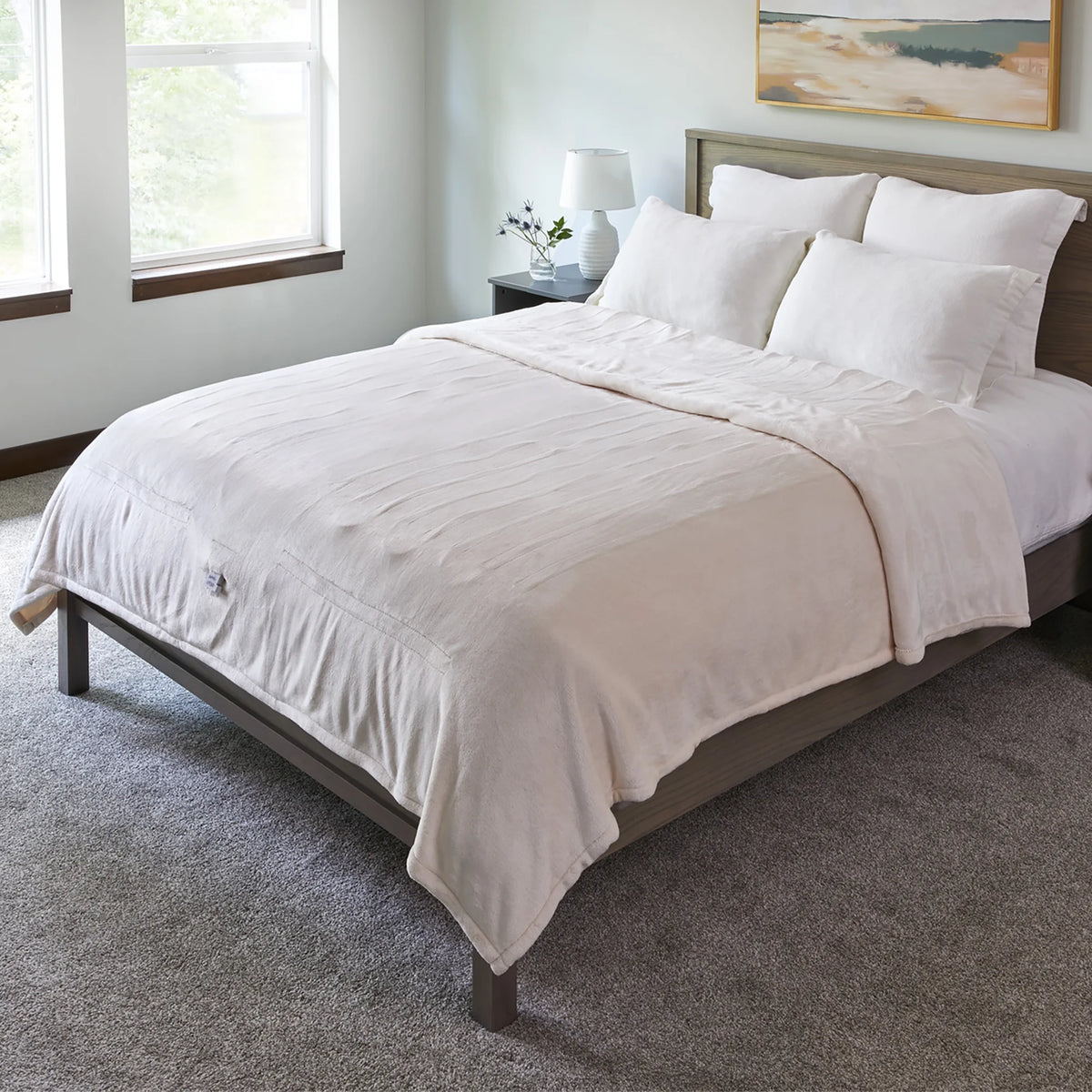 Twin Size Velvet Electric Heated Blanket Y8608