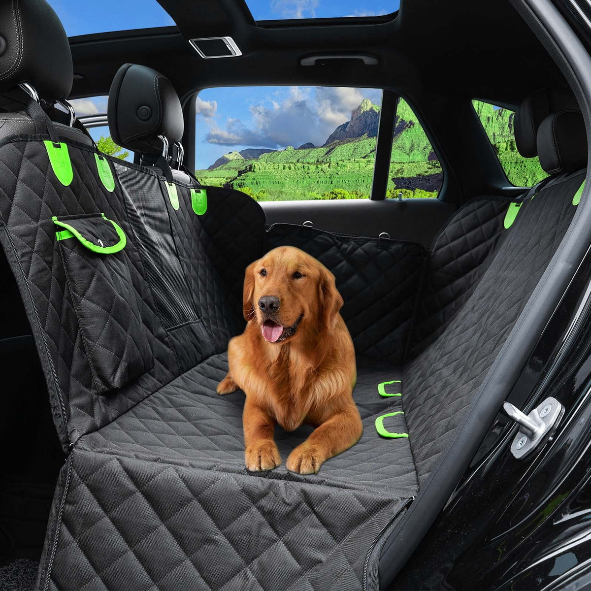 600D Oxford Waterproof Dog Hammock for Car L69344