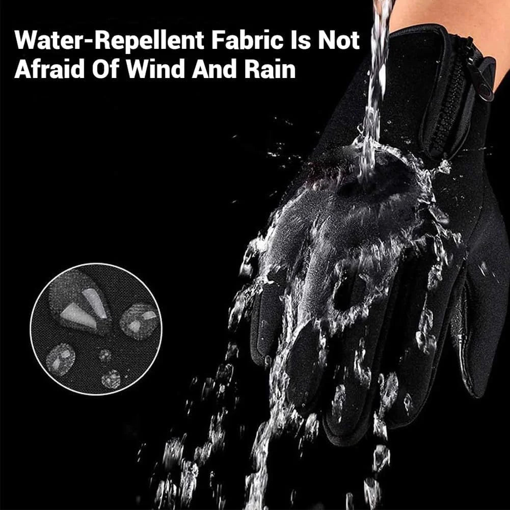 Waterproof Windproof Thermal Touchscreen Gloves with Non-Slip Grip H717