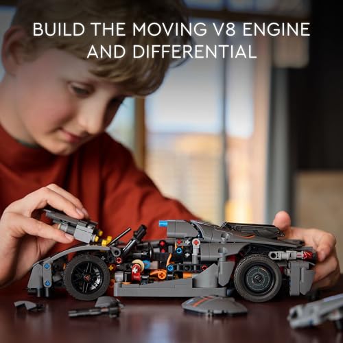 Grey Hypercar Building Toy Set V1013