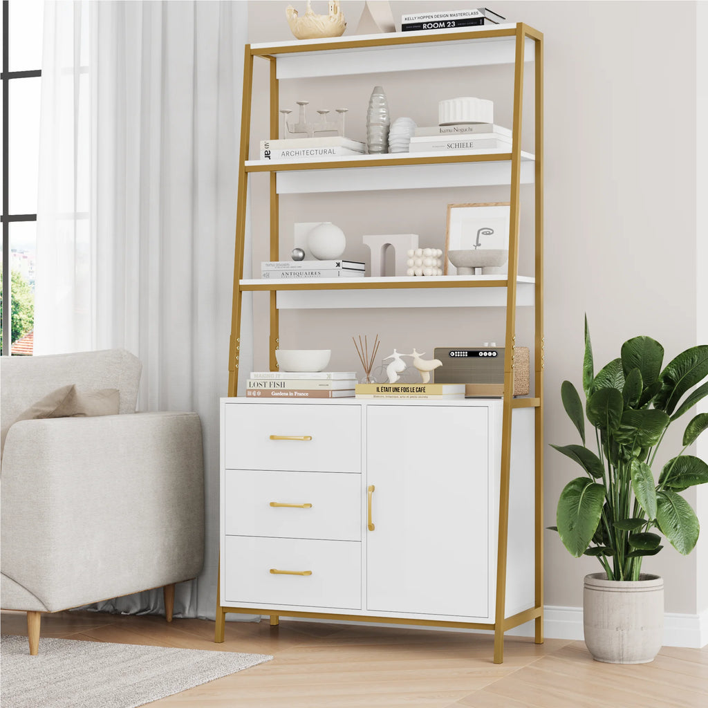 3 Tier Display Storage Shelves with 3 Drawers P3564