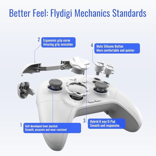 Wireless PC Controller, Hall Effect Joysticks Triggers,1000 Hz Polling Rate, Multi-Platform Gaming Controller, Windows PC/Switch/Switch2/Android/Laptop H616098