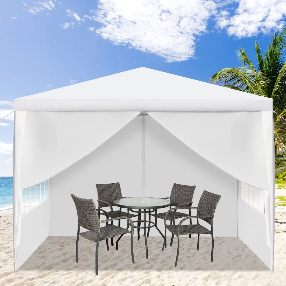 10'x30' Canopy Tent with Removable 5 Sidewall White S5714
