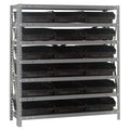 Black 18 Bin Shelving System X477