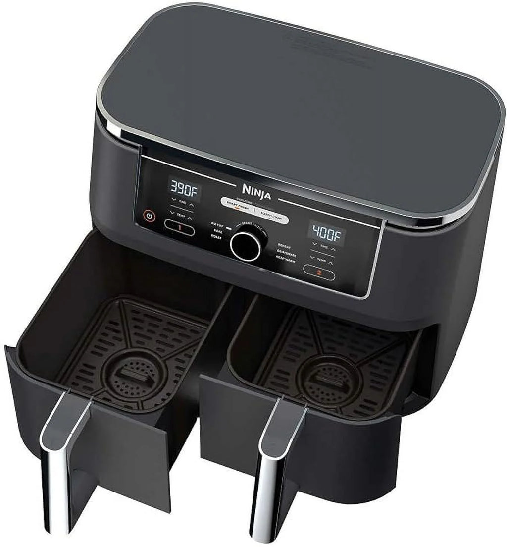 Open Box 10qt XL 2 Basket Air Fryer Grey E758