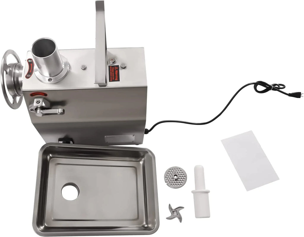 Commercial Electric Meat Grinder Stainless Steel 1100W F65271