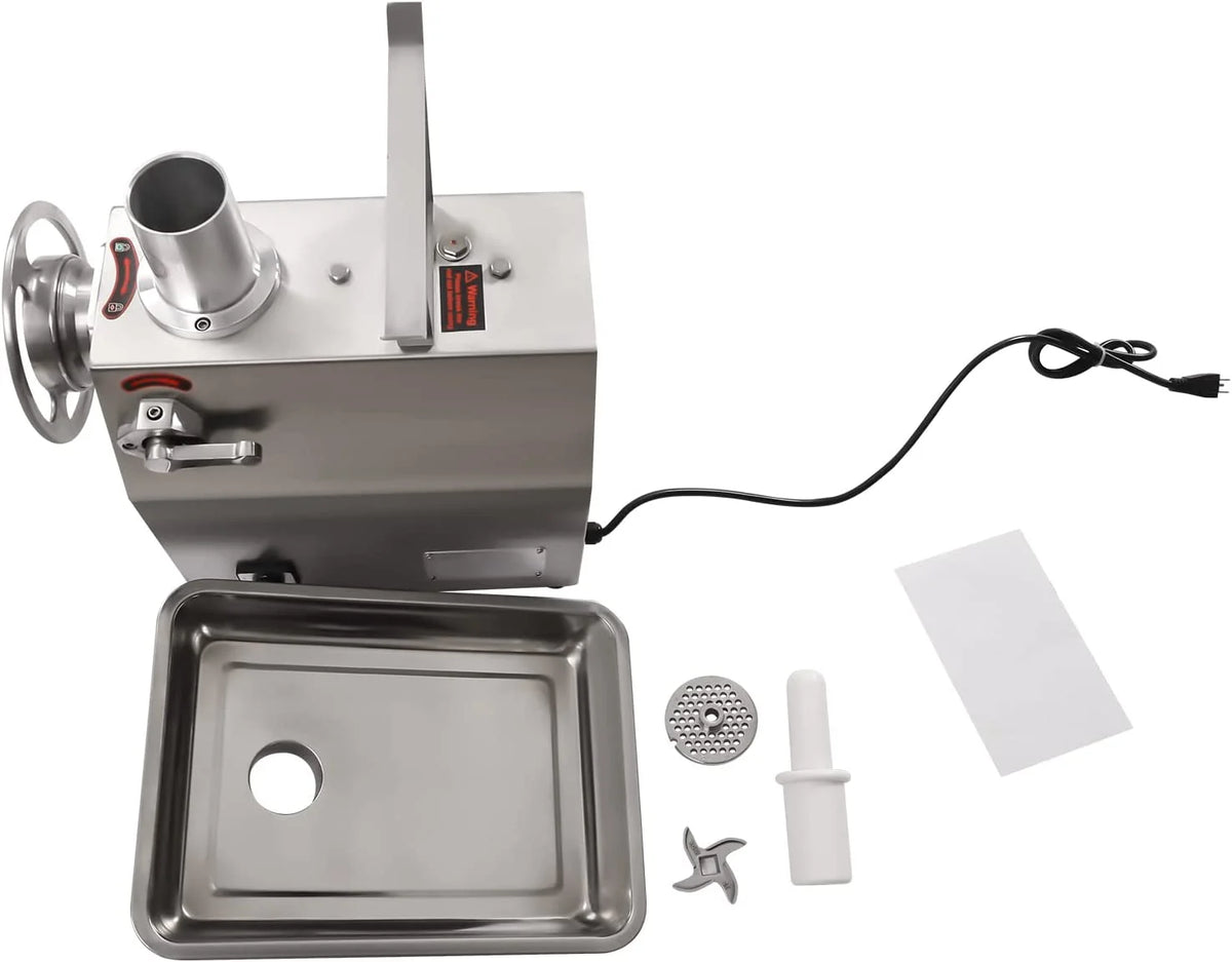 Commercial Electric Meat Grinder Stainless Steel 1100W F65271
