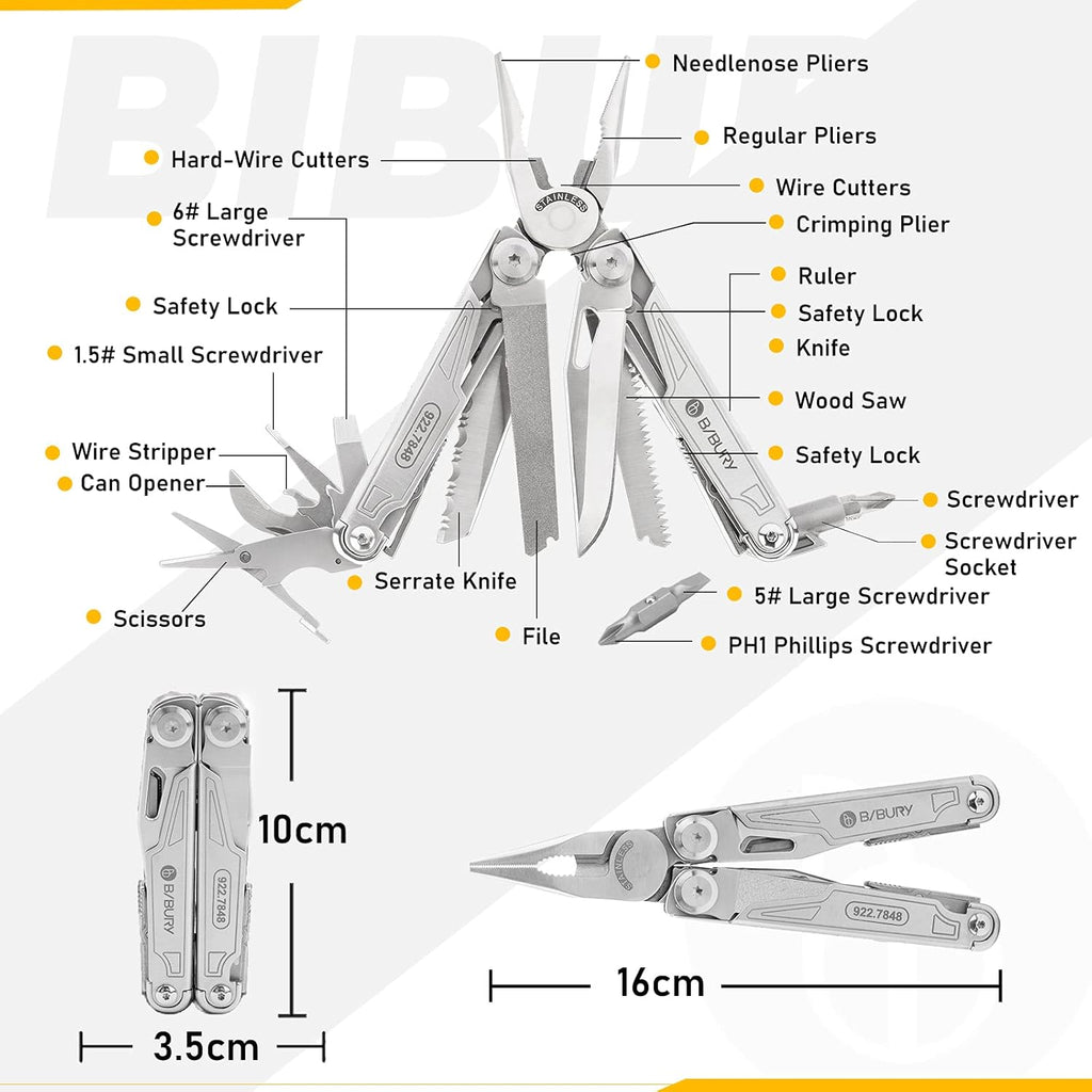 19-in-1 Stainless Steel Multitool J7739